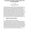 Formulating the cognitive design problem of air traffic management