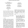 Forum Session: Security for Wireless Sensor Networks