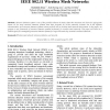 Framework for intrusion detection in IEEE 802.11 wireless mesh networks