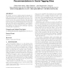 From del.icio.us to x.qui.site: recommendations in social tagging sites