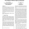 From Design to Intention: Signs of a Revolution