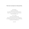 Function learning from interpolation