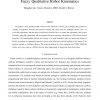 Fuzzy Qualitative Robot Kinematics