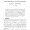 Gadgets, Approximation, and Linear Programming