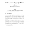 Gallai - Sylvester Theorem for Pairwise Intersecting Unit Circles