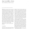 Game accessibility: a survey