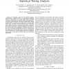 Gate sizing using incremental parameterized statistical timing analysis