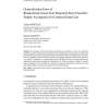 Generalization Error of Randomized Linear Zero Empirical Error Classifier: Simple Asymptotics for Centered Data Case