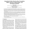 Generalized Online Routing: New Competitive Ratios, Resource Augmentation, and Asymptotic Analyses