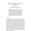 Generalizing stable semantics by preferences