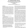 Generating exception structures for legal information serving