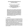 Generating XML Based Specifications of Information Systems