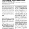 Genetic algorithm-based optimization of hydrophobicity tables