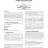 Genetically designed heuristics for the bin packing problem