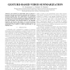 Gesture-based video summarization