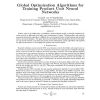 Global Optimization Algorithms for Training Product Unit Neural Networks