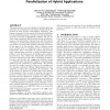 Global optimization techniques for automatic parallelization of hybrid applications
