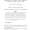 Group testing in graphs