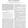 Haptic Human Interfaces for Robotic Telemanipulation