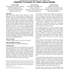 Heuristic evaluation for games: usability principles for video game design