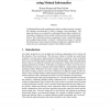 Hierarchical Combination of Object Models using Mutual Information