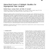 Hierarchical Fusion of Multiple Classifiers for Hyperspectral Data Analysis