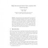 High-dimensional labeled data analysis with Gabriel graphs