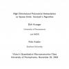 High dimensional polynomial interpolation on sparse grids