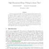 High-dimensional shape fitting in linear time