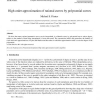 High order approximation of rational curves by polynomial curves