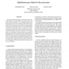 High-Performance Multi-View Reconstruction