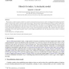 Hirsch's h-index: A stochastic model