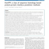 HomPPI: A Class of Sequence Homology Based Protein-Protein Interface Prediction Methods