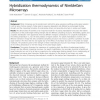 Hybridization thermodynamics of NimbleGen Microarrays