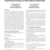 Hybridizing an evolutionary algorithm with mathematical programming techniques for multi-objective optimization