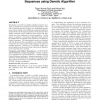 Identification of weak motifs in multiple biological sequences using genetic algorithm