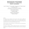 Identifying Keywords to Improve a Web Site Text Content