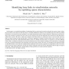 Identifying lossy links in wired/wireless networks by exploiting sparse characteristics
