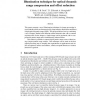 Illumination technique for optical dynamic range compression and offset reduction