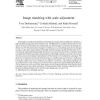 Image matching with scale adjustment