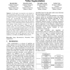 Image Reconstruction Scheme for Watersheds based Video Segmentation