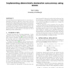 Implementing deterministic declarative concurrency using sieves