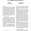 Implementing sparse matrix-vector multiplication on throughput-oriented processors