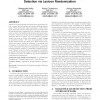 Improved robustness of signature-based near-replica detection via lexicon randomization