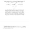 Improved Separations between Nondeterministic and Randomized Multiparty Communication