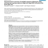 Improvement in accuracy of multiple sequence alignment using novel group-to-group sequence alignment algorithm with piecewise li