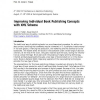Improving Individual Book Publishing Concepts With XML Schema