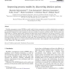 Improving process models by discovering decision points