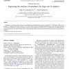 Improving the analyses of nestedness for large sets of matrices