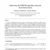 Improving the DISPGB algorithm using the discriminant ideal
